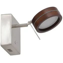 NÄVE Wand-/Deckenleuchte »Triberg«, BxHxL: 19 x 8,5 x 11 cm, Metall/Naturmaterial - braun