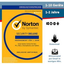 Symantec Norton Security 3.0, 1/3/5/10 Geräte - 1/2/3 Jahre, Download