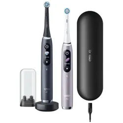 Braun Elektrische Zahnbürste Oral-B iO Series 9 Duo Black Onyx/Rose Quartz Zahnbürste