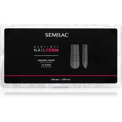 Semilac Accessories Acrylgel Nail Form Schablonen für Nägel Größe Square 120 St.