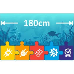 eco+ LED Beleuchtung für ein 180cm Aquarium | Komplett-Set