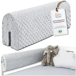 Totsy Baby Bettschutzgitter Bettkantenschutz Kinderbetten - Schutz Bettrahmen grau 90 cm