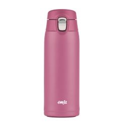 EMSA Light Mug Trinkflasche, 0,4 Liter, Federleichte Wasserflasche für ein langanhaltendes Trinkvergnügen, 1 Trinkflasche, Farbe: Rosa