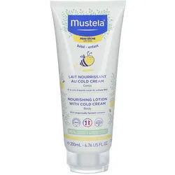 mustela® Bébé Enfant Pflegende Milch mit Cold Cream mit Bienenwachs BIO Trockene Haut