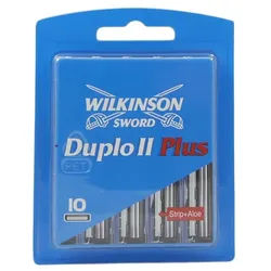 Wilkinson Rasierklingen Sword Duplo II Plus 10 Rasierklingen mit Aloe Vera 10 Stück