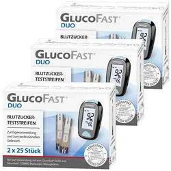 Glucofast Duo Blutzucker-Teststreifen Teststreifen 150 St