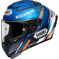 Shoei X-Spirit 3 AM73 Helm, weiss-türkis-blau, Größe S