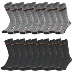 Black+Decker Crew Work Socks Unisex Herren Damen Arbeitssocken 10er Pack Blau 3 47-49