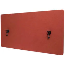 MCW Akustik-Tischtrennwand Rotbraun , Textil , 120x60x2 cm , Büromöbel, Bürobedarf