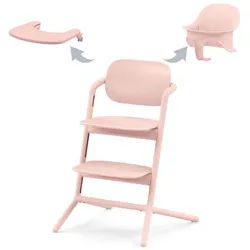 cybex Gold Hochstuhl , Rosa , Holz, Kunststoff , 54.5x81.5x56 cm , Fußstütze verstellbar, Sitzfläche verstellbar, Essbrett abnehmbar, höhenverstellbar , Füttern