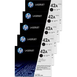 HP 42A Toner Black 5 Pack