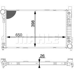 MAHLE Motorkühler für Peugeot 508 I Sw