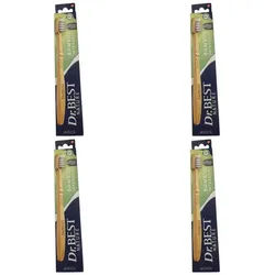 Dr. Best Zahnbürste 4 x Dr.Best Zahnbürste Bambus Interdental Weich Nature