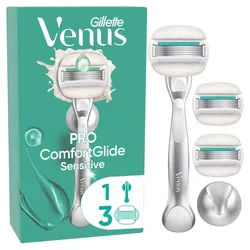 Gillette Venus - Nassrasierer 'Comfortglide Sensitive' + 3 Rasierklingen & -halter Sonstige 1 St Frauen