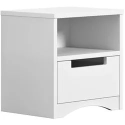 Raumhirsch Furniture Kinder-Nachttisch Classic Weiß 30/40/39 , Holzwerkstoff , Rechteckig , 30x40x39 cm , Babymöbel & Kindermöbel, Babyzimmer, Babyregale & Kinderregale