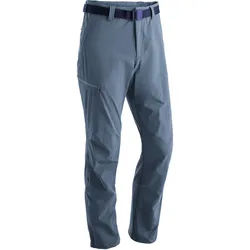 Funktionshose MAIER SPORTS "Nil" Gr. 50, Normalgrößen, blau (jeansblau) Herren Hosen Wanderhosen Wanderhose, atmungsaktive Outdoor-Hose mit Roll up Funktion