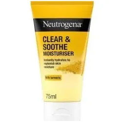 Neutrogena, Gesichtscreme, Clear & Soothe Face Cream With Turmeric 75Ml (75 ml, Gesichtscrème)