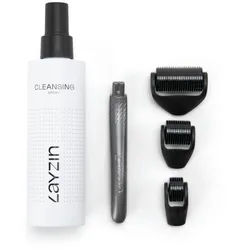 Layzin Microneedling Set mit 3 Dermarollerk√∂pfen Spray 200 ml Unisex