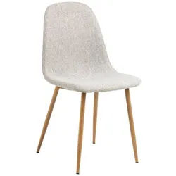 Xxxl Stuhl , Hellgrau , Textil , konisch , 44x86x54 cm , Esszimmer, Stühle, Polsterstühle