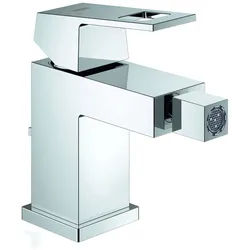 GROHE EH-Bidetbatterie Eurocube 23138 mit Zugstangen-Ablaufgarnitur chrom 23138000