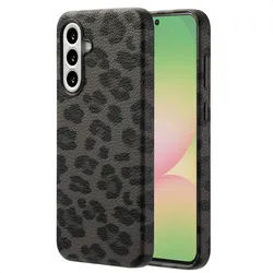 Samsung Galaxy A56 (5G) Hülle MagSafe - Kunstleder - Selencia Hard Case/Backcover - Handyhülle Schwarz