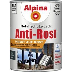 Alpina Metallschutz-Lack Anti-Rost 2,5 L anthrazit matt