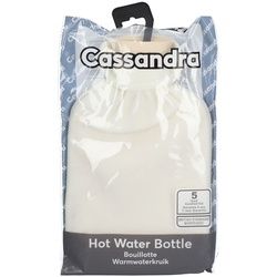 Cassandra Wärmflasche mit Kunstpelzhülle Weiß 1,8L