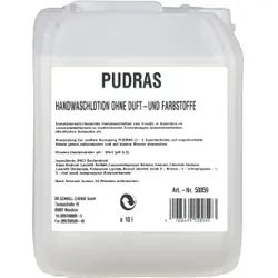 Dr. Schnell Flüssigseife PUDRAS, duft- und farbstofffrei, Hautmilde Handwaschlotion, 10 Liter - Kanister