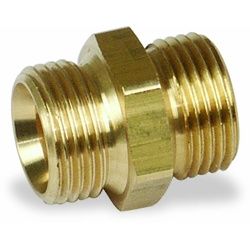 Aircraft Doppelnippel G 3/8" x G 3/8" links