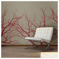 Basera® Fototapete 10040903-62 grau|rot 4,00 m x 3,09 m
