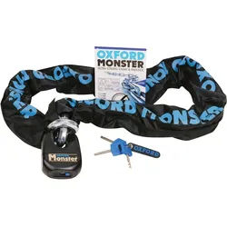Oxford Monster Kettenschloss, schwarz, Größe 200 cm für Männer