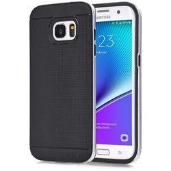 Cover für Samsung Galaxy S7 Edge - Schwarz / Silber