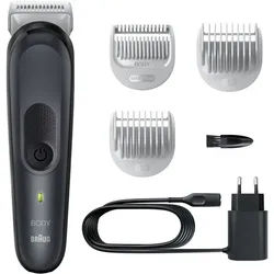 Braun BG3350, Schwarz, Grau, 0,5 mm, 5 mm, Universal, Akku, 80 min