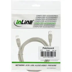 INLINE Patchkabel, F/UTP, Cat,5e, grau, 2m