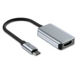 TECH PROTECT UltraBoost USB-Adapter USB-C-Stecker zu HDMI-Buchse, USB-C-auf-HDMI-Adapter mit 4K-60 Hz-Unterstützung schwarz
