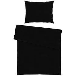 Bettwäsche Iris Schwarz ca. 140x220cm