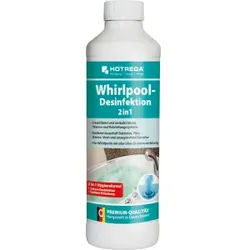 HOTREGA® Whirlpool-Desinfektion 2in1, Hochkonzentriertes Spezialprodukt, 500 ml - Flasche