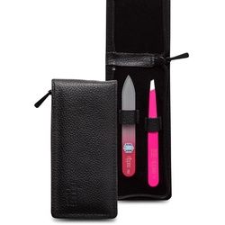 nippes Solingen Reißverschluss-Etui Beauty Set/Pinzette Glasfeile 1 St