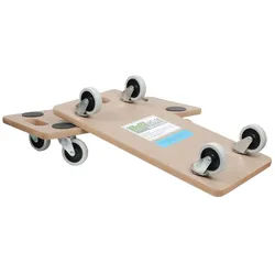 Baumarktplus 2er Set Transportroller SOFT WHEEL indoor MDF Platte 200 kg