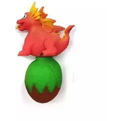 Umkehrbarer Drache - rot