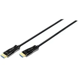Digitus Digitus HDMI / Glasfaser Anschlusskabel HDMI-A Stecker, HDMI-A Stecker HDMI-Kabel, (1500.00 cm) schwarz