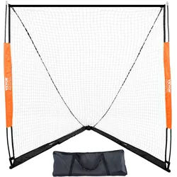 VEVOR Lacrosse-Tor, 6' x 6' Lacrosse-Netz, tragbares Lacrosse-Tor mit Tragetasche, Glasfaserstange, Hinterhof-Lacrosse-Trainingsausrüstung, einfach aufzubauendes College-Tor, perfekt für das Training