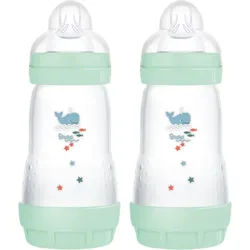 MAM Perfect Star Anti-colic Bottle Anti-Kolik-Flasche 2m+ Mint 2x260 ml