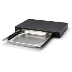 CONTINENTA Schneidebrett 48 x 32,5 x 5 cm aus DURACORE mit Edelstahl-Schublade