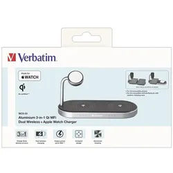 Wireless Charger, 3-in-1, Qi, MFi, WCS-03, schwarz