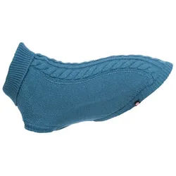TRIXIE Hundepullover Hundepullover Kenton blau blau Größe: XS Rückenlänge: 27 cm / Bauchumfang: 36 cm