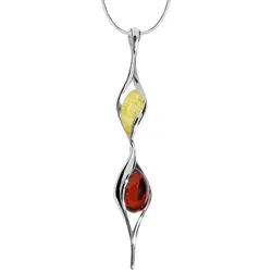 OSTSEE-SCHMUCK Kette mit Anhänger Ostsee-Schmuck Kette mit Anhänger Juna Kette mit Anhänger Juna (2-tlg) silberfarben 42 cm