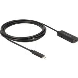 DELOCK 80027 - Aktives USB 10 Gb/s Kabel, C-Stecker > C-Buchse, 3 m