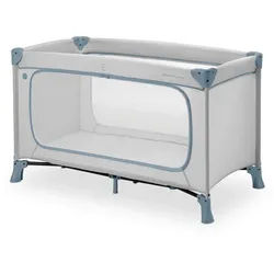 Hauck Reisebett , Greige, Pastellblau , Metall, Kunststoff, Textil , 65x76x125 cm , zusammenklappbar, Ausstieg , Babymöbel & Kindermöbel, Babyzimmer, Babybetten, Reisegitterbetten