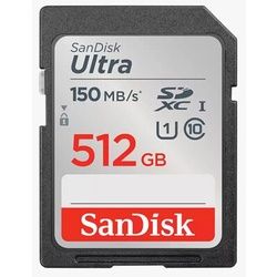 SanDisk SDXC-Karte Ultra UHS-I U1 Class10 Speicherkarte 512 GB 150 MB/s